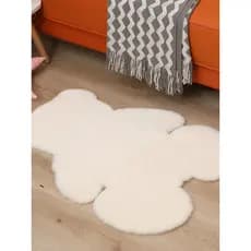 Ins bonito urso tapete de pelúcia decoração quarto princesa menina coração influenciador quarto das crianças cobertor ca