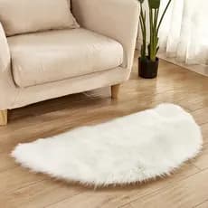 Multicolor cor sólida pele de pelúcia pele fofa pele sintética Artificial pele Animal sala estar quarto semicírculo tape