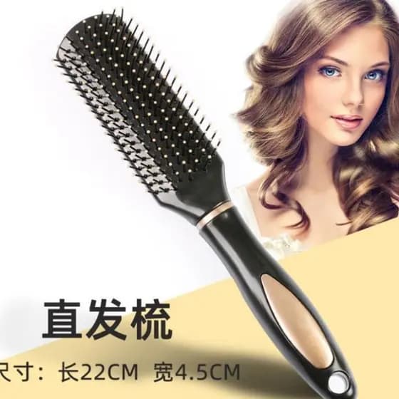Pente de ondulação pente de cabelo longo profissional vara pente costelas de porco pente de rolamento pente de massagem