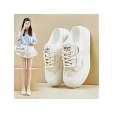 2026 sola macia superfície macia verão respirável sapatos femininos renda malha fina sapatos brancos moda All-Match Casu