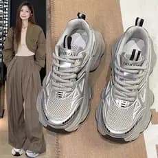 Marca de sola grossa papai sapatos femininos 2026 novo estilo primavera outono sapatos esportivos de venda quente sapato