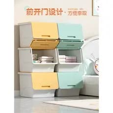 Caixa de armazenamento de brinquedos infantis! [Armazenamento de roupas domésticas, armário de brinquedos de pelúcia, fe
