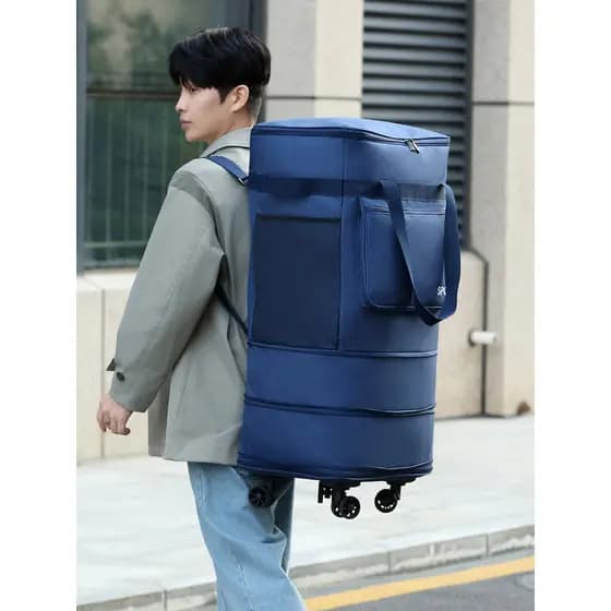 Dobrável portátil Universal roda saco de bagagem mochila saco de viagem masculino Super grande capacidade de armazenamen