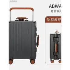 Quadro de alumínio bagagem feminino 67cm senha embarque mudo roda Universal carrinho largo caso masculino 80cm bagagem P
