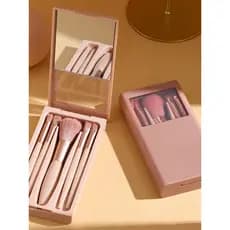 Mini conjunto de pincéis de maquiagem portátil conjunto completo de ferramentas Super macio caixa de armazenamento de ca