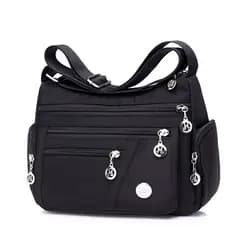 Bolsa feminina de meia-idade bolsa de ombro bolsa mensageiro leve bolsa de pano bolsa de ombro de viagem feminina Casual