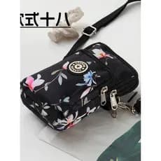 Bolsa mensageiro da vovó, bolsa para celular, grande capacidade, multicamadas, bolsa de ombro, Mini Oxford à prova d'águ