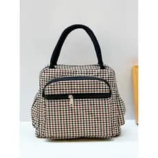 Treliça mãe bolsa à prova dwaterproof água grande capacidade mamãe bolsa Multi-camada Oxford pano lancheira saco de trab