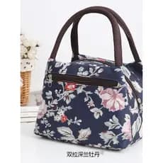 Velho saco de pano portátil armazenamento mamãe saco de lona Oxford pano leve sacola versão coreana moda lancheira saco