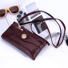 Senhoras Diagonal saco sereia brilhante bolsa de ombro novo estilo Multi-zíper compartimento saco de embreagem tela gran