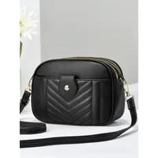 Novo estilo saco do telefone móvel moda leve nicho saco do mensageiro simples grande capacidade três zíper senhoras bols