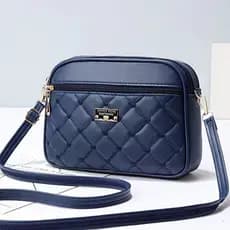 Bolsa mensageiro feminina impressão exclusiva novo estilo pequeno saco quadrado Multi-camada prático idosos de meia-idad