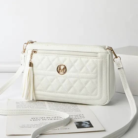 Nova bolsa feminina moda diamante verificado grande capacidade senhoras saco do mensageiro simples All-Match estilo mãe