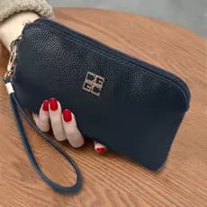 2026 novo estilo bolsa de embreagem senhoras saco do telefone móvel padrão lichia All-Match simples embreagem Casual zíp