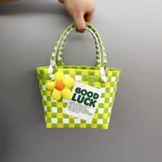 Cesta de vegetais tecido saco lembrança diy bonito cor bolsa pequeno saco de Material tecido bolsa infantil