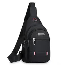 Versão coreana bolsa mensageiro masculina bolsa de peito bolsa de ombro lona pequena mochila masculina grande capacidade