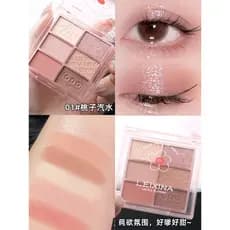 Paleta de sombras suave para o extremo diário cinza em tom de pó Meimei Reba Paleta de sombras de seis cores Matte Earth