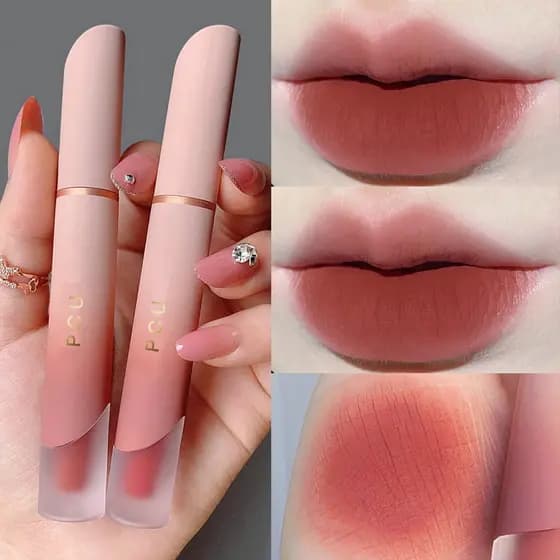 Creme suave labial lama esmalte labial à prova d'água não desbotado veludo fosco batom estudantes do sexo feminino