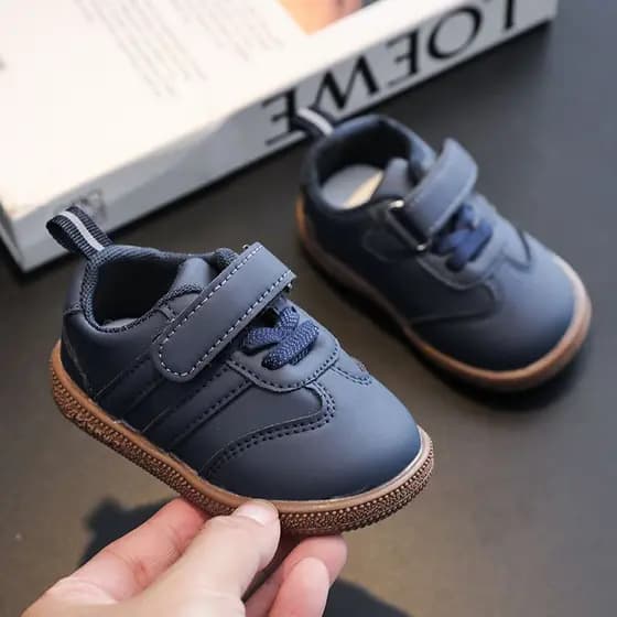 Infantil sapatos de sola macia da criança primavera outono estilo antiderrapante anti-chute menino sapatos de bebê respi