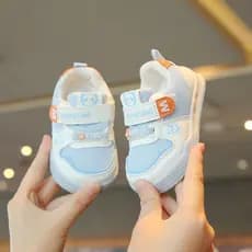 Bebê da criança sapatos respirável primavera outono sola macia antiderrapante sapatos infantis Velcro antiderrapante men