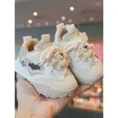 Bebê da criança sapatos outono inverno sola macia antiderrapante bebê dois tênis de algodão dos desenhos animados Velcro