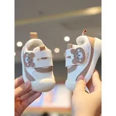Primavera outono bebê sola macia Anti-deslizamento sapatos da criança malha respirável menino sapatos de bebê dos desenh