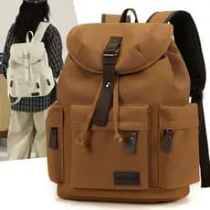 Mochila masculina simples All-Match grande capacidade computador mochila de viagem feminino estudantes do ensino médio e