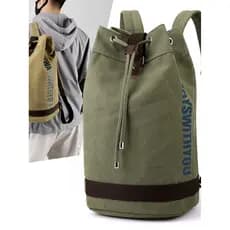Balde de lona mochila saco de basquete esportes ao ar livre lazer grande capacidade computador mochila saco de viagem es