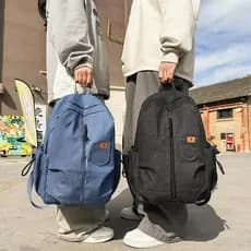 Mochila jeans masculina leve, bolsa de escalada para viagem, mochila escolar para estudantes universitários ao ar livre,