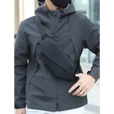 Bolsa de peito masculina Street Wear bolsa mensageiro de um ombro ins multifuncional bolsa de cintura esportiva masculin