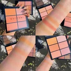 Paleta de Blush profissional de seis cores, contorno três em um, estúdio fotográfico, maquiador dedicado