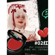 Base vermelha creme exposição cos maquiagem fundação creme escuro cor diferente couro azul roxo preto fundação para maqu