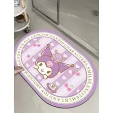 Canela cão Sanrio tapete de chão tecnologia pano almofada macia absorvente tapete de banheiro antiderrapante tapete de c