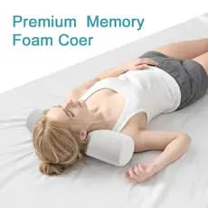 Travesseiro de pescoço sono coluna Cervical travesseiro dormir Backbow espuma de memória pequeno travesseiro de pescoço