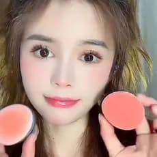 2025 novo estilo preguiçoso almofada de ar Blush feminino cabeça cogumelo adstringente psiquiatra cor expansão cor Natur