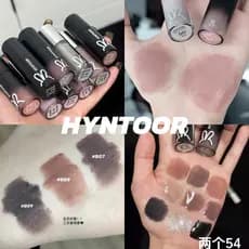HYNTOOR coelho preto pequeno tubo preto brilho labial 101 creme névoa Nude brilho labial fosco veludo brilho labial B07