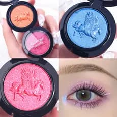 Monocromático sombra perolada crianças palco maquiagem lantejoulas Glitter sombra paleta caixa terra cor iniciante Super