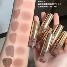 Sombra líquida monocromática fosca fina piscando baixa saturação cinza rosa leite café cor puro desejo estilo terra cor