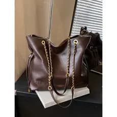 Versão coreana textura High-End simples All-Match bolsa de um ombro feminina 2025 inverno novo estilo moda Commuter saco