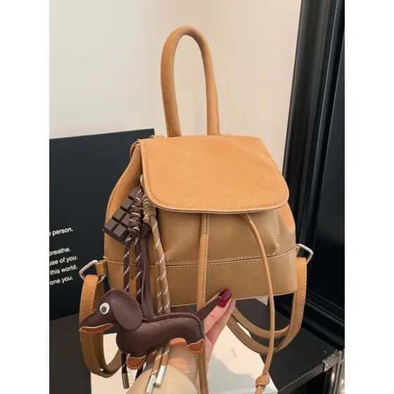 Coreano nicho Design High-End mochila 2025 novo estilo doce menina Commuter mochila Retro bolsa saco