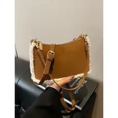 Camurça All-Match axilas saco feminino 2025 novo estilo outono inverno Casual saco do mensageiro High-End Commuter bolsa