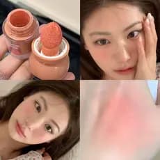 Cogumelo genuíno blush esponja cabeça Design um toque coloração criar Natural boa tez blush maquiagem brilho blush