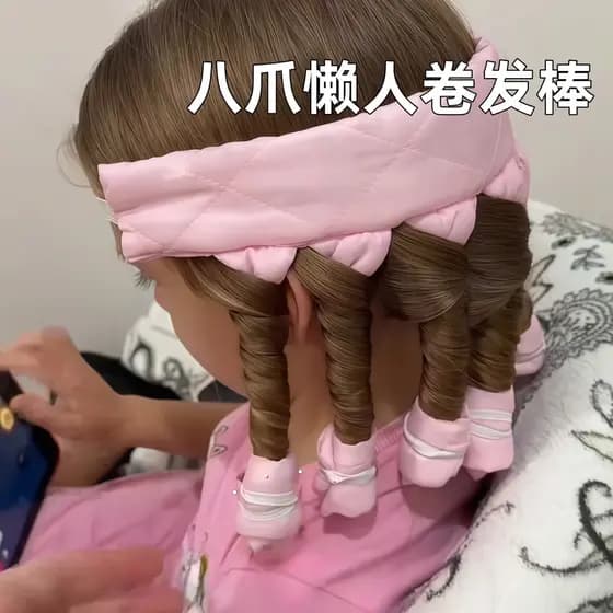 Polvo preguiçoso curling ferro modelador de cabelo bandana sono onda grande sem calor sem Perm nenhum dano ao cabelo fer