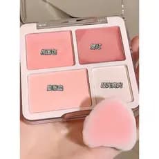 Paleta de Blush de quatro cores fosco alto brilho tudo-em-um paleta expansão cor rosa iluminando contorno facial 2026 no