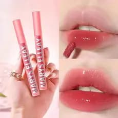 Esmalte labial brilho de água superfície espelhada não desbotada copo antiaderente de longa duração feminino fosco batom