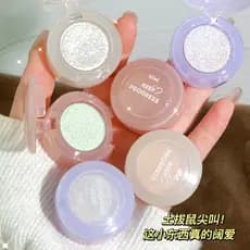 Xixixi Azul Roxo Brilhante Perolado Piscando Pó para os Olhos Destacando Paleta de Modificação Iluminando Monocromático