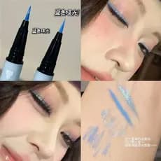 Cold Diamond Blue ~ Delineador perolado de duas cabeças fino piscando de longa duração à prova d'água colorido amarelo r