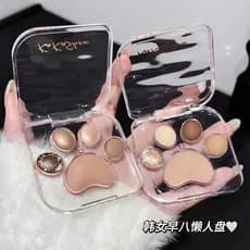 Paleta de sombras de cinco cores Cat Claw Maquiagem leve diária 2024 Novo estilo Venda quente Cor da terra Baixa saturaç