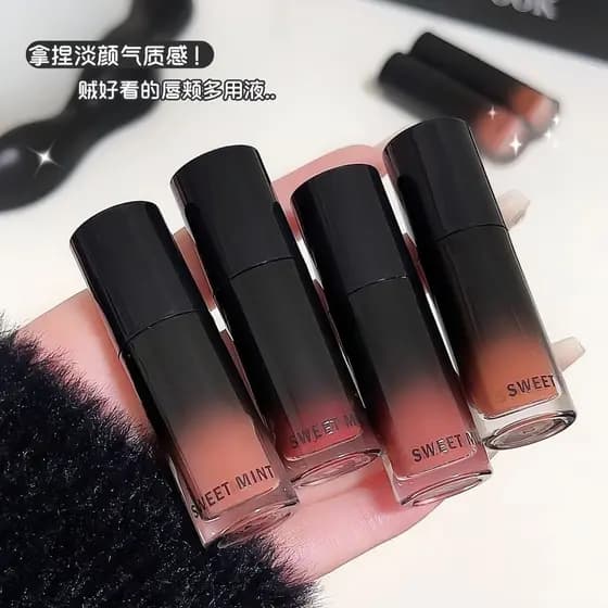 Batom esmalte labial hidratante multiuso líquido veludo fosco Pseudo-Face batom Blush sombra um multiuso