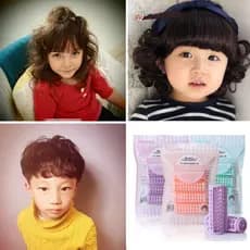 Crianças curling ferramenta útil pequena onda curling não machuca o cabelo doméstico bebê Perm cabelo curto curling ferr